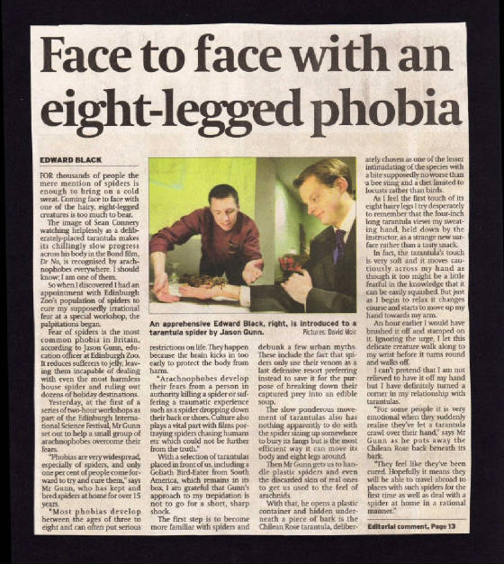Article about Phobia Sessions